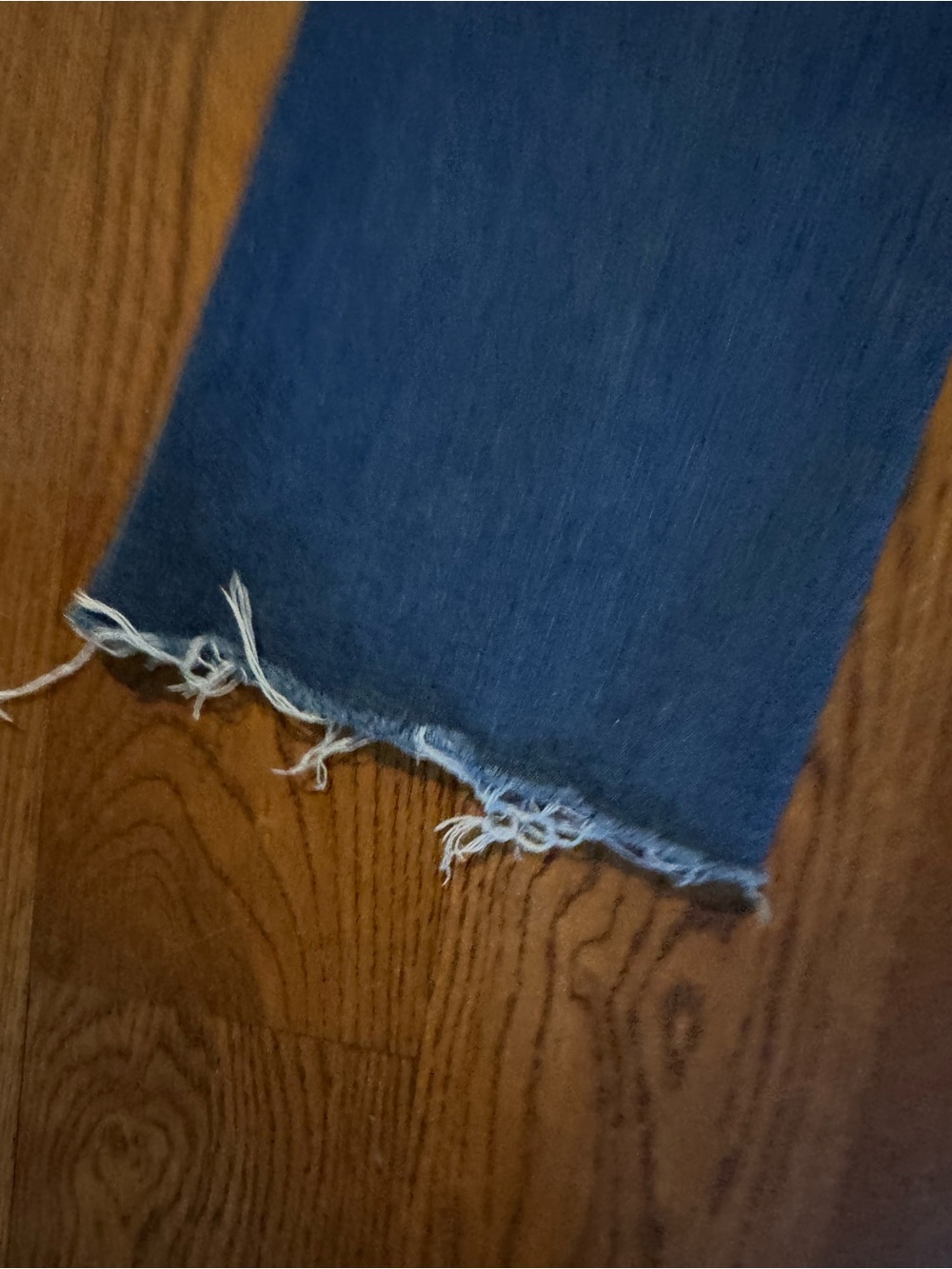 Lucky Brand Women's Dark Blue Boot Cut Jeans with Frayed Hem